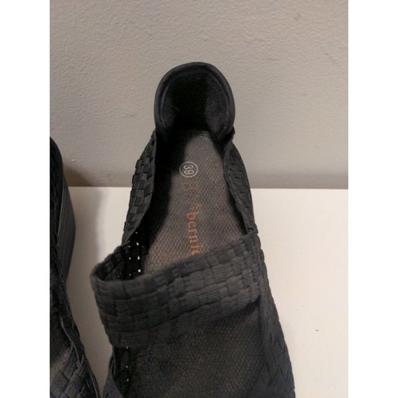Bernie Mev Wedge Platform Sandal Black Halle Women’s Size 8.5/Size 39 - Picture 8 of 10